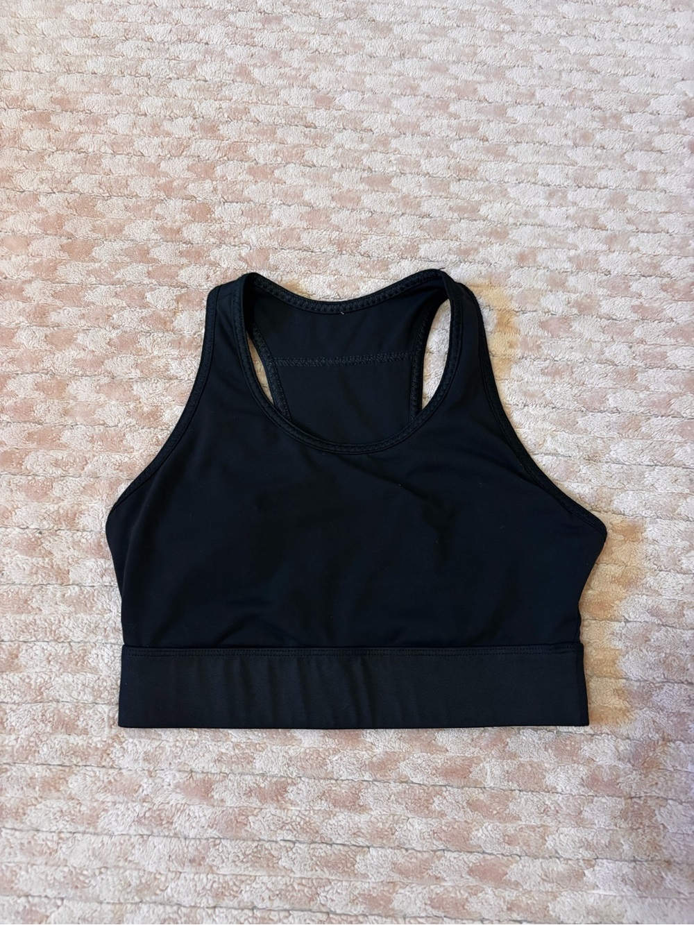 Fabletics Black Racerback Sports Bra - Picture 2 of 4